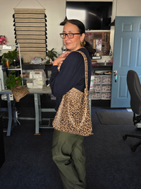 Adisa Flat Tote - Leopard Nubuck