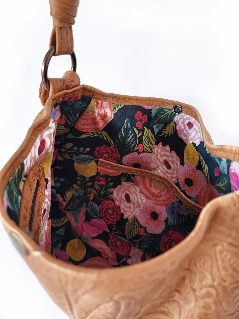 Dakota Companion Bag - Tawny Embossed Floral
