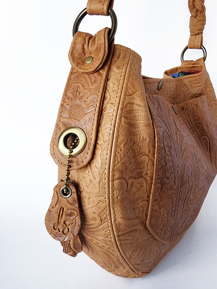 Dakota Companion Bag - Tawny Embossed Floral