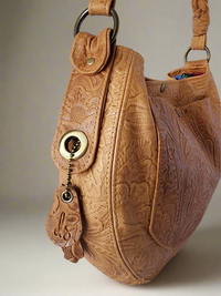 Dakota Companion Bag - Tawny Embossed Floral