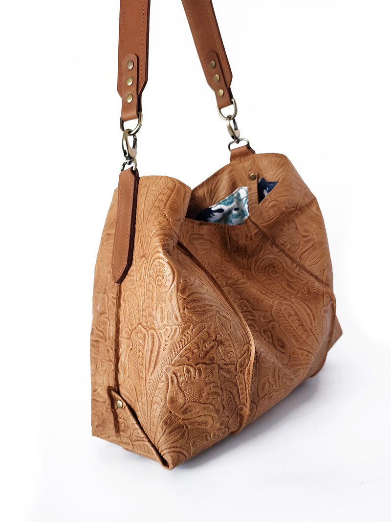 Louis Vuitton Brown Monogram Flower Tote Convertible Satchel Bag