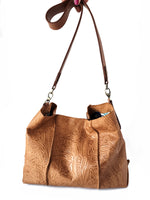 Esme Oversized Slouchy Bag - Tawny Embossed Floral