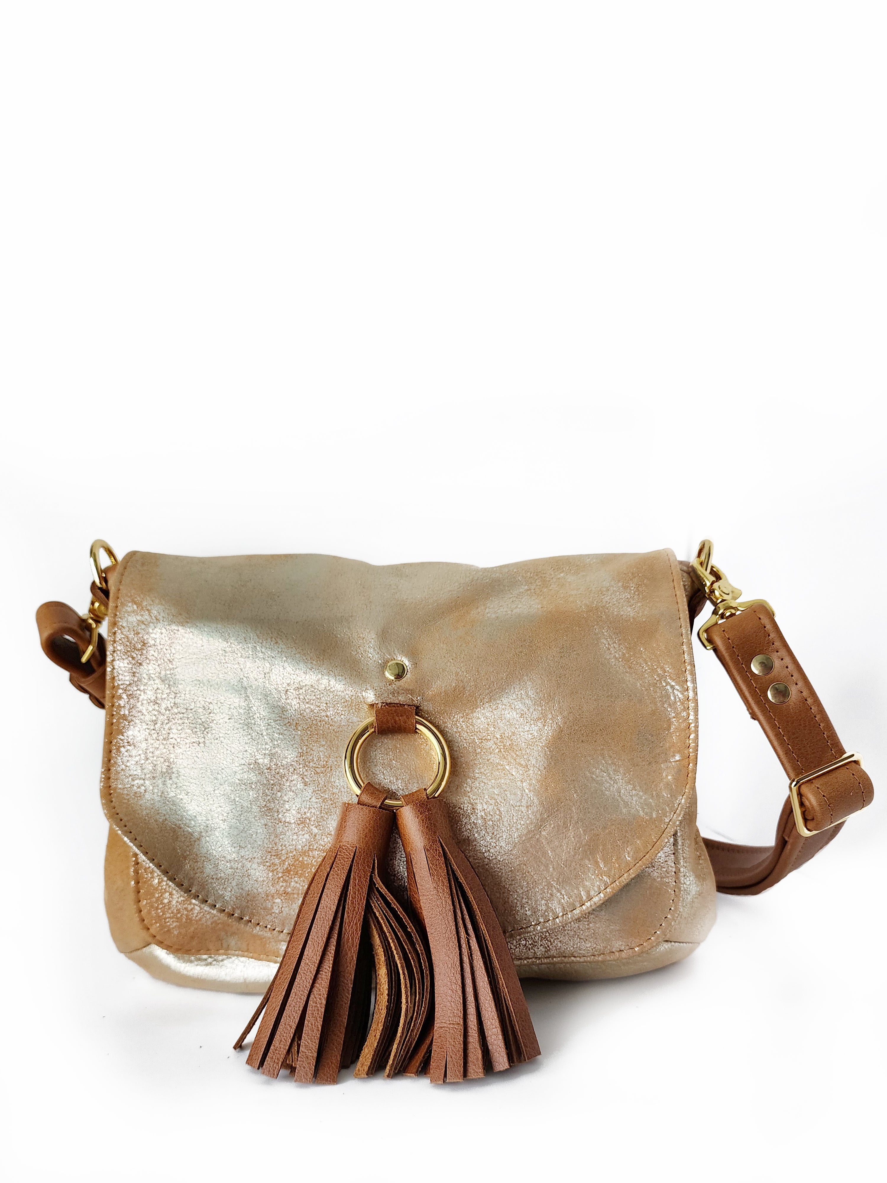Tan saddle bags sales