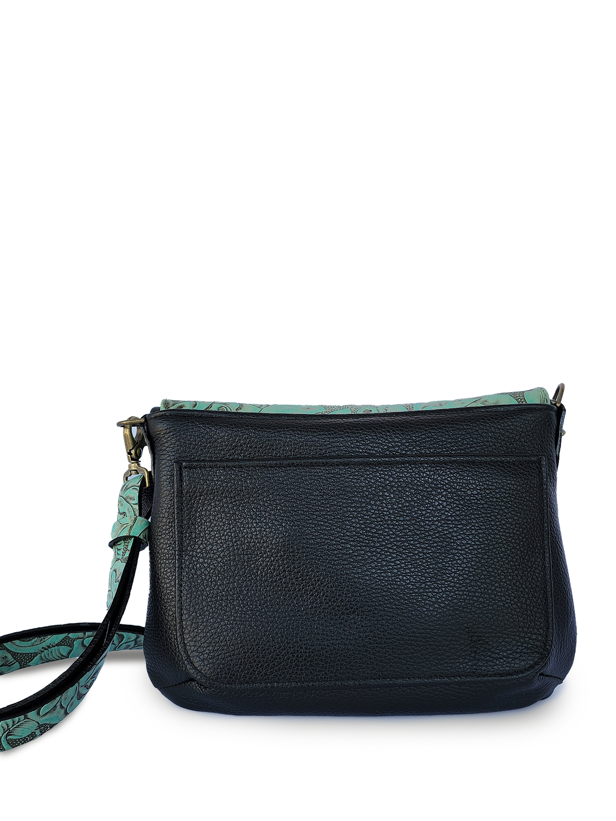 Kindness Saddle Bag ~ Italian Rose - Turquoise