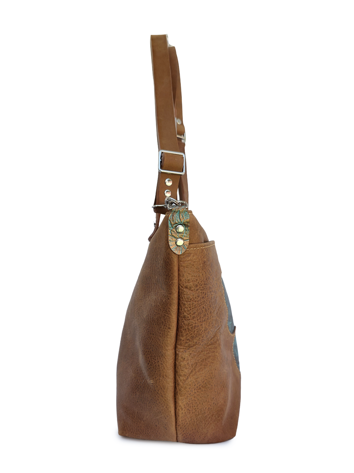The Mariposa Traveler Tote in Tan Adventure Leather