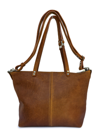 The Mariposa Traveler Tote in Tan Adventure Leather