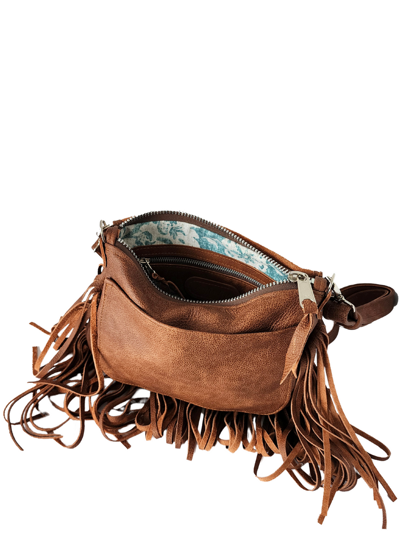 Kindness Saddle Bag with Fringe - Various Leathers