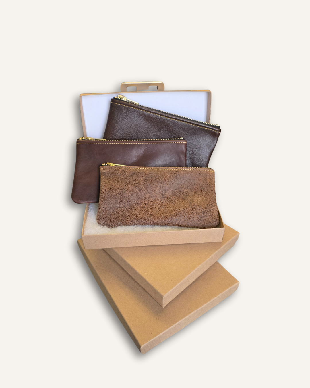 Boxed Mini Zipper Pouch Set